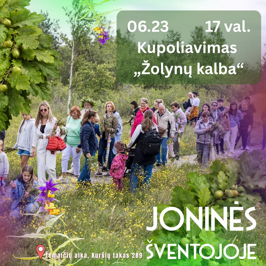 Joninės Šventojoje 2026. Kupoliavimas „Žolynų kalba“