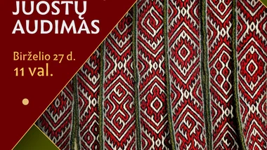 Rankdarbių seminaras Vytinių-rinktinių juostų audimas