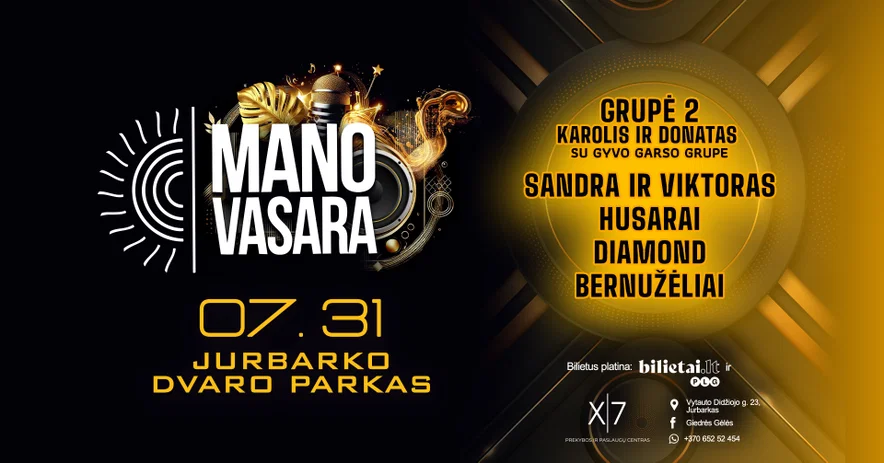 MANO VASARA JURBARKE 2026