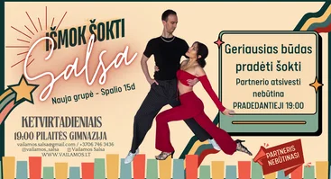 Išmok šokti Salsa - Nauja grupė!