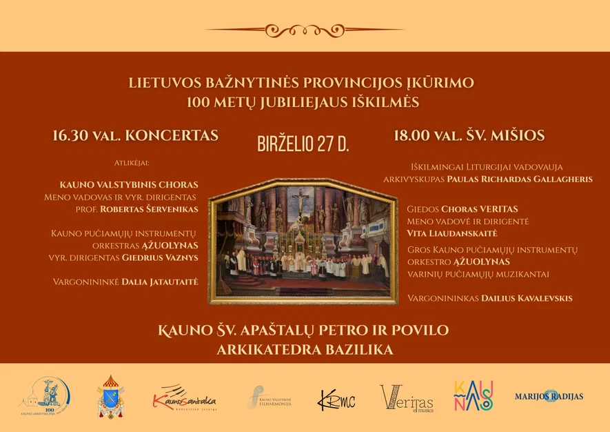 Lietuvos bažnytinės provincijos įkūrimo 100 metų jubiliejaus iškilmės