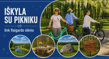 Iškyla dviračiais su pikniku link Raigardo slėnio