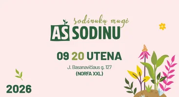 Sodinukų mugė „Aš sodinu“ Utenoje 2026