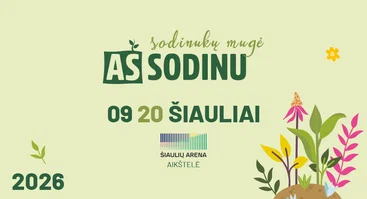 Sodinukų mugė „Aš sodinu“ Šiauliuose 2026