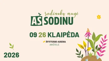 Sodinukų mugė „Aš sodinu“ Klaipėdoje 2026