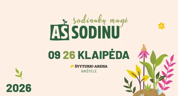 Sodinukų mugė „Aš sodinu“ Klaipėdoje 2026