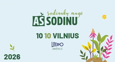 Sodinukų mugė „Aš sodinu“ Vilniuje 2026