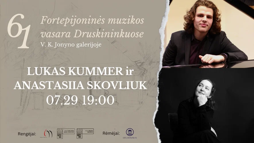61 Fortepijoninė vasara | LUKAS KUMMER ir ANASTASIIA SKOVLIUK