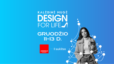 Kalėdinė DESIGN FOR LIFE mugė