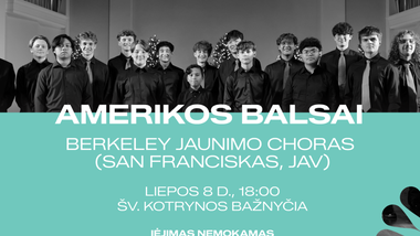 AMERIKOS BALSAI uždarymo koncertas: Berkeley choras iš San Francisko | NEMOKAMAS
