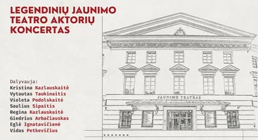 Legendiniai Jaunimo teatro aktorių koncertas | Šv. Kotrynos bažnyčia