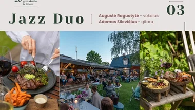 Vakarienė skambant džiazui • Po atviru dangumi • A.Raguotytė - vokalas, A.Silevičius - gitara