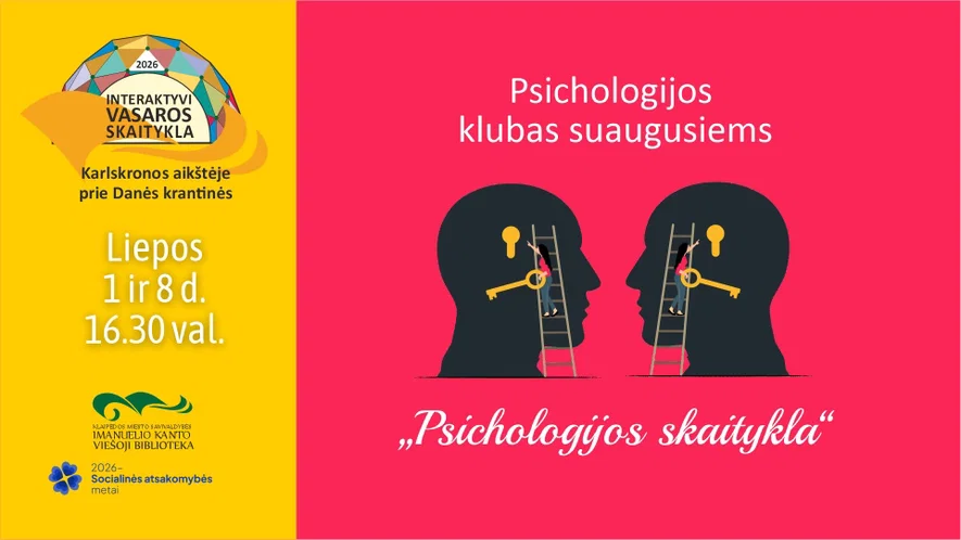 Klubas suaugusiems „Psichologijos skaitykla“