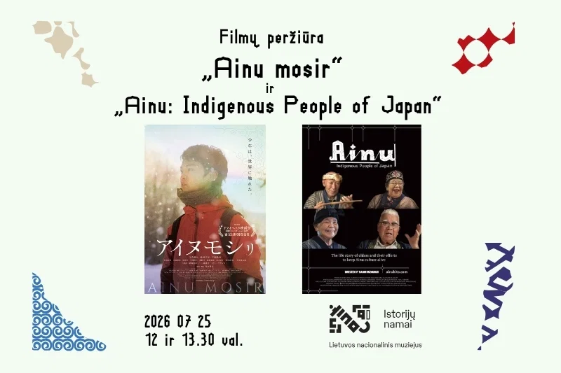 Vaidybinio filmo „Ainu Mosir“ ir dokumentinio filmo „Ainu: Indigenous People of Japan“ peržiūra