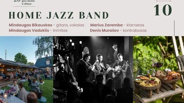 Vakarienė skambant džiazui • Po atviru dangumi • Home jazz band