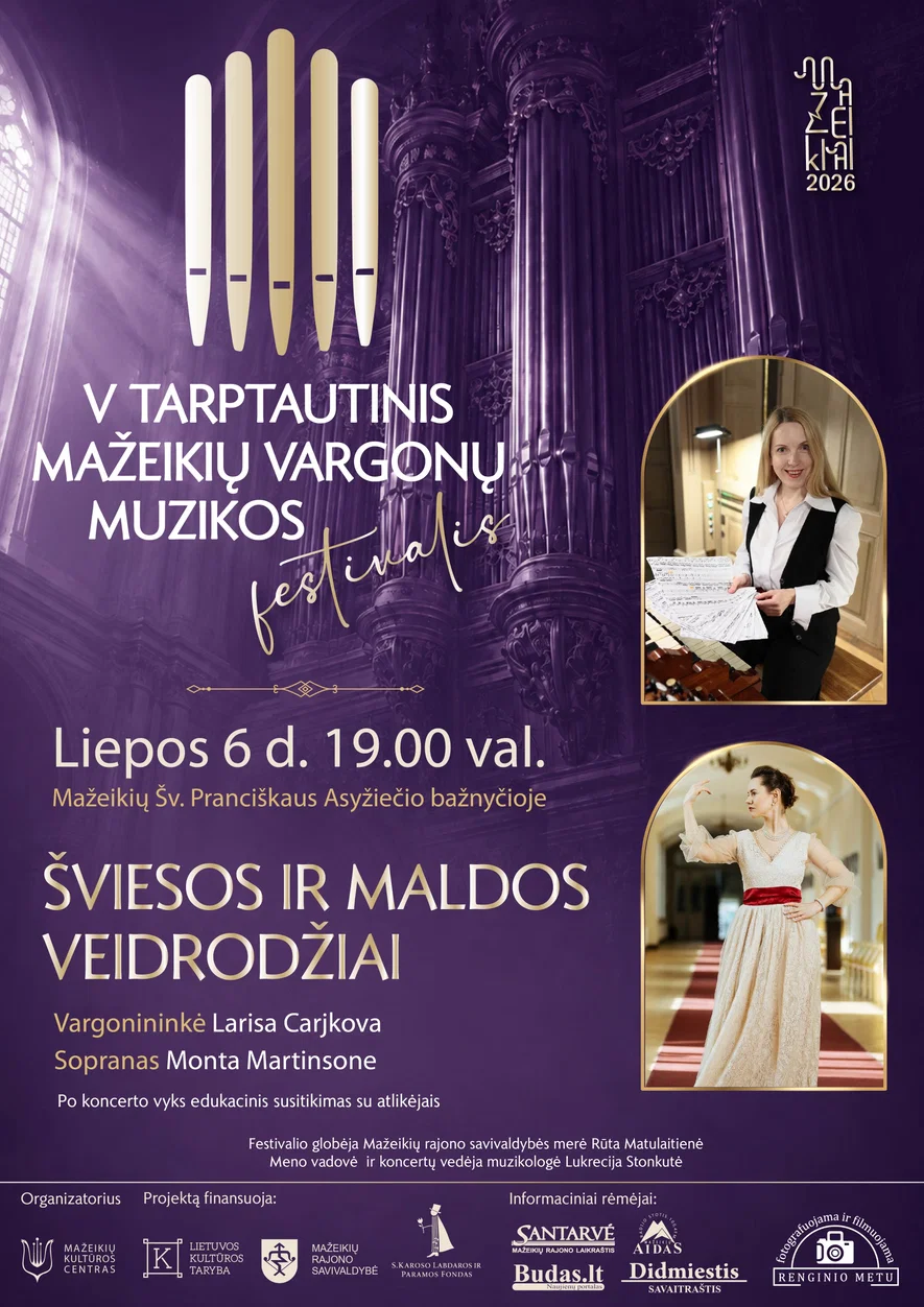 V tarptautinis Mažeikių vargonų muzikos festivalis | ŠVIESOS IR MALDOS VEIDRODŽIAI