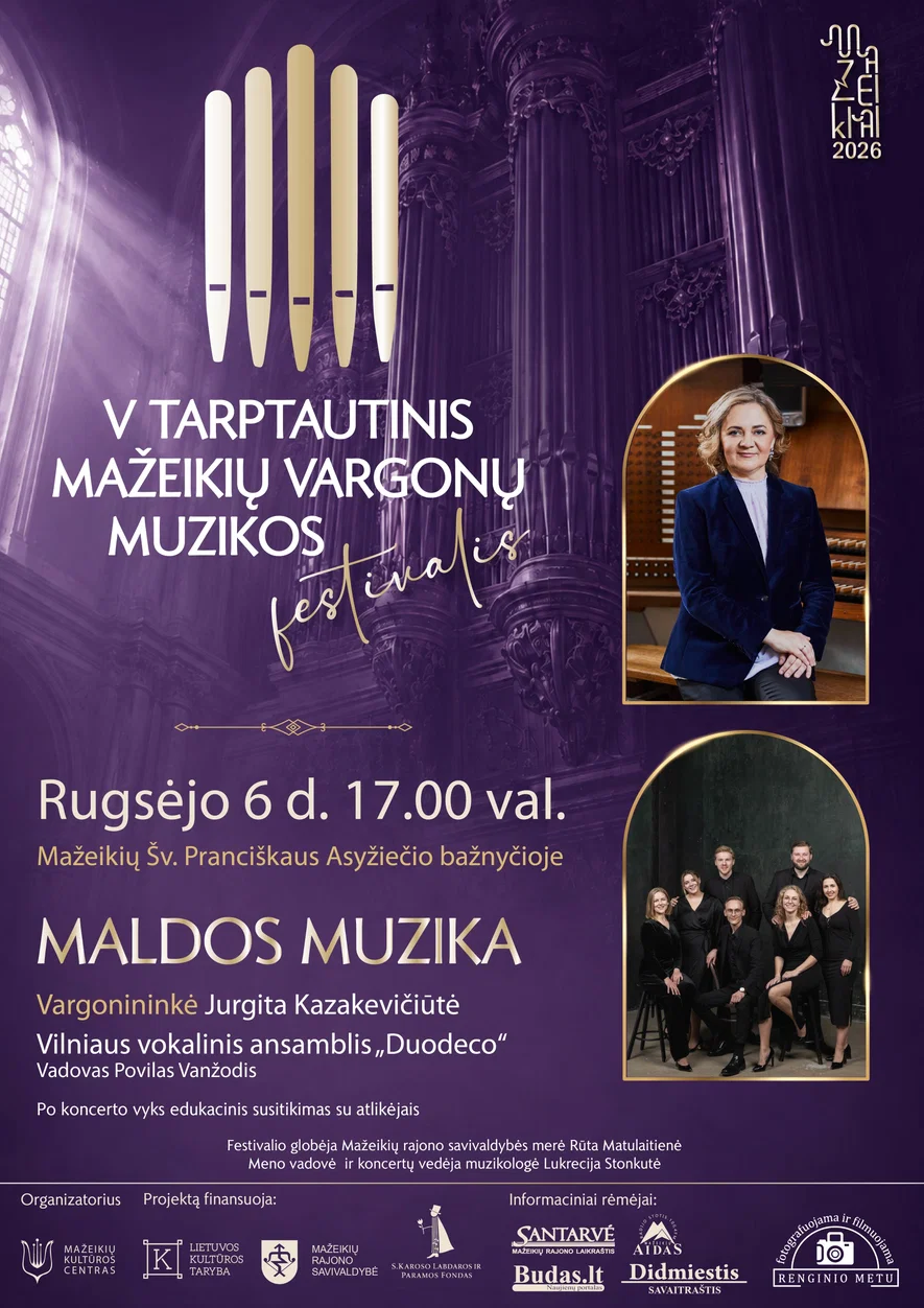 V tarptautinis Mažeikių vargonų muzikos festivalis | MALDOS MUZIKA