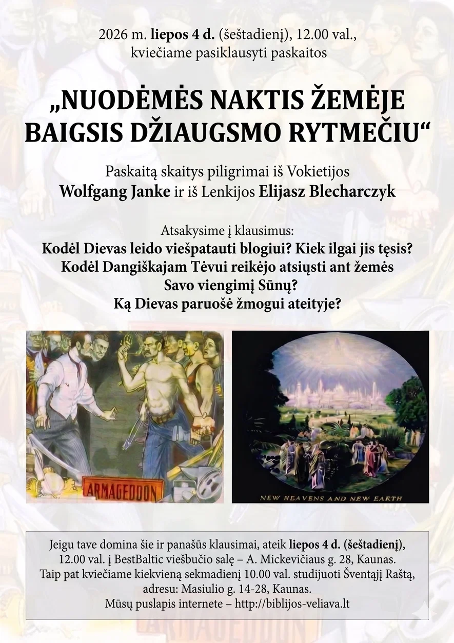 NUODĖMĖS NAKTIS ŽEMĖJE BAIGSIS  DŽIAUGSMO RYTMEČIU