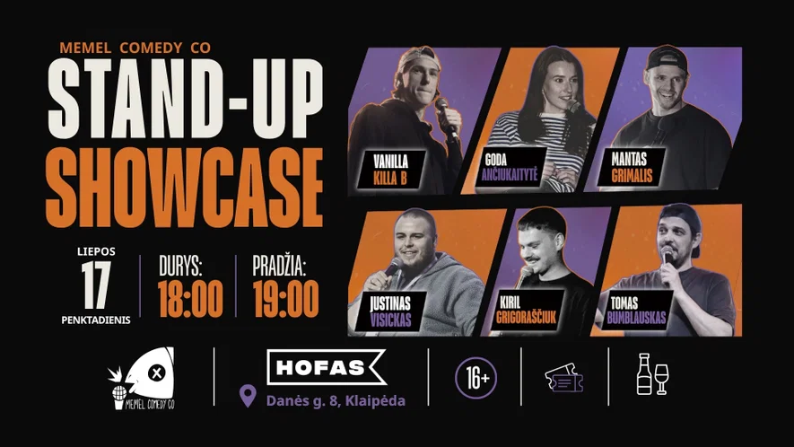 Memel Comedy Co - STAND UP Showcase / HOFAS - Klaipėda / 07.17
