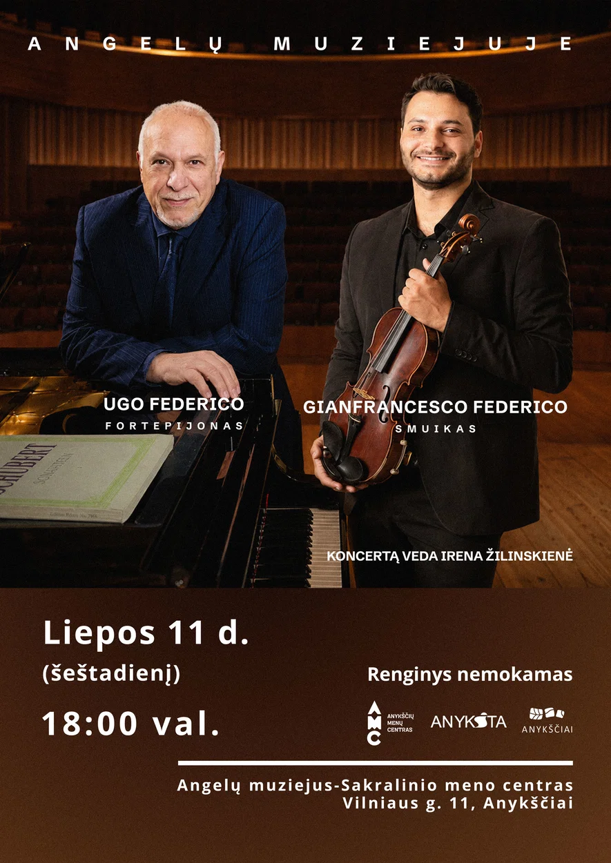 Išskirtinis dueto iš Italijos koncertas
