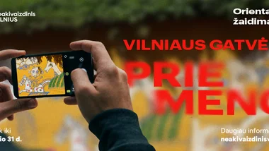 Orientacinis gatvės meno žaidimas „Vilniaus gatvės – prie meno“