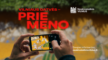Orientacinis gatvės meno žaidimas „Vilniaus gatvės – prie meno“