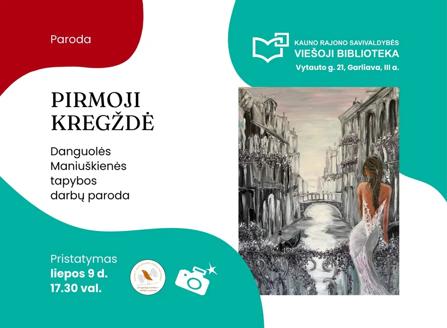 Danguolės Maniuškienės tapybos darbų parodos „Pirmoji kregždė“ pristatymas