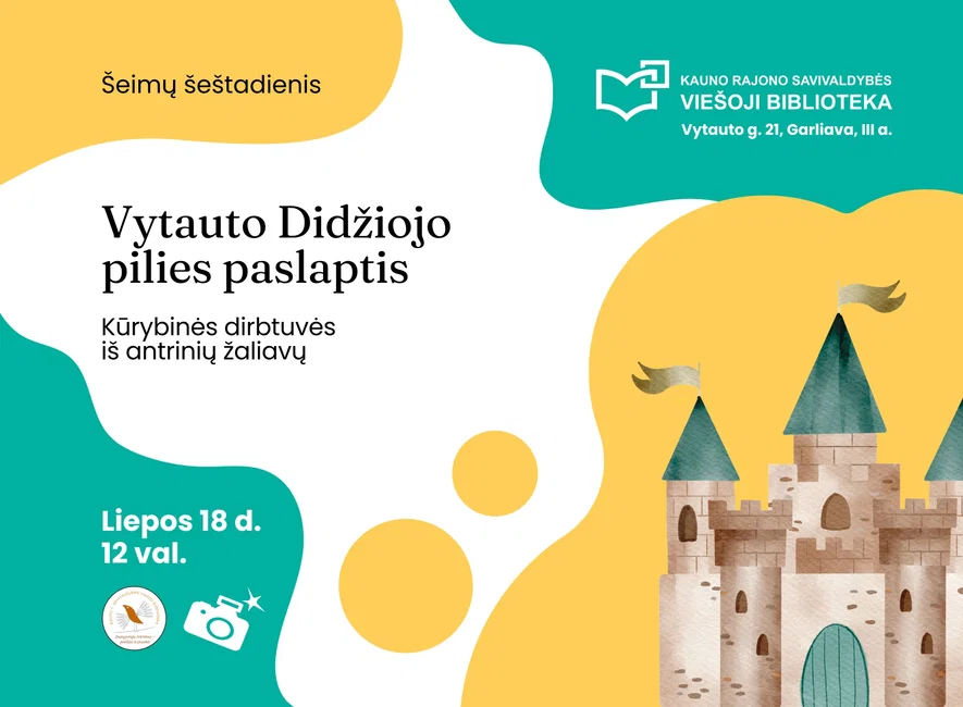 Šeimų šeštadienis bibliotekoje: „Vytauto Didžiojo pilies paslaptis“