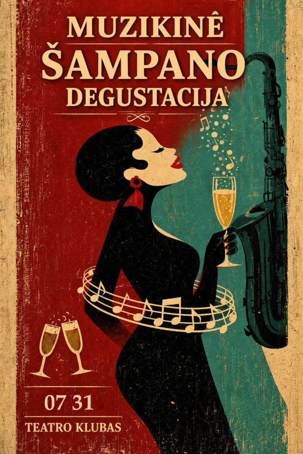 Muzikinė šampano degustacija 07.31