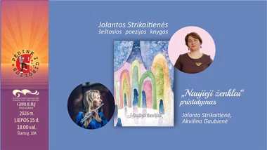 Jolantos Strikaitienės šeštosios poezijos knygos „Naujieji ženklai“ pristatymas