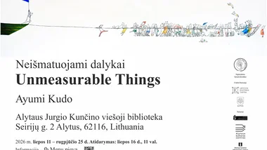 Iliustruotojos Ayumi Kudo parodos „Neišmatuojami dalykai“ atidarymas | Knygos pristatymas