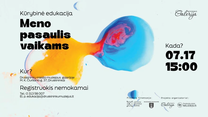 Kūrybinė edukacija „Meno pasaulis vaikams“
