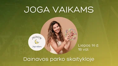 Joga vaikams Dainavos parko skaitykloje