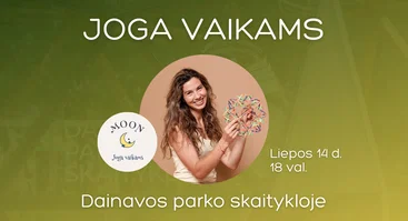 Joga vaikams Dainavos parko skaitykloje