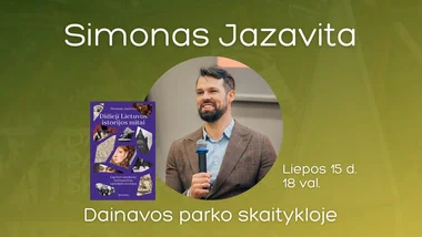Simono Jazavitos knygos „Didieji Lietuvos istorijos mitai“ pristatymas Dainavos parko skaitykloje