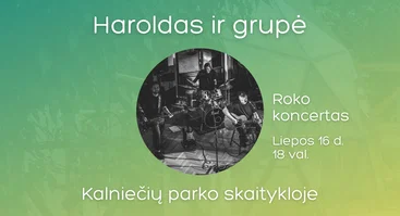 Haroldo ir grupės koncertas Kalniečių parko skaitykloje