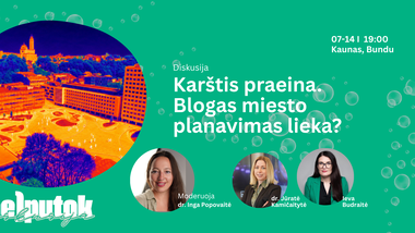 Diskusija apie miesto prisitaikymą prie karščio bangų