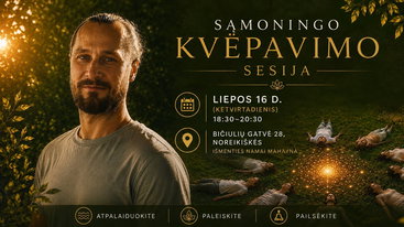 Atvira ketvirtadienio sąmoningo kvėpavimo sesija
