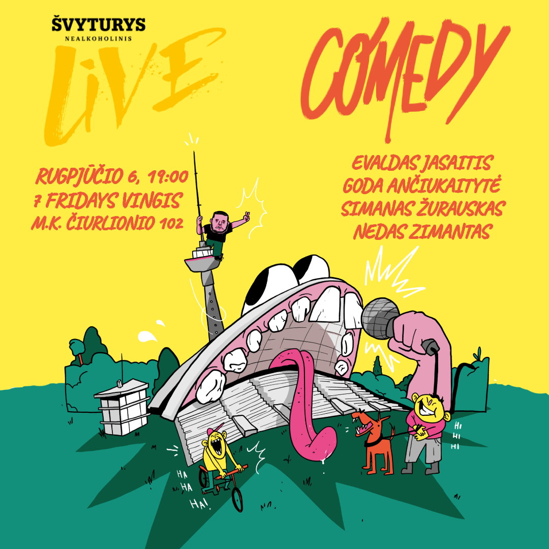 Švyturis Nealkoholinis Live: Comedy | Rugpjūtis