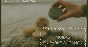 Muilo dirbtuvės su parke augančių žolelių aromatais