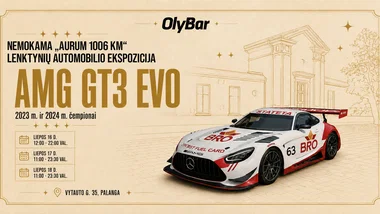 Nemokama čempionų automobilio ekspozicija