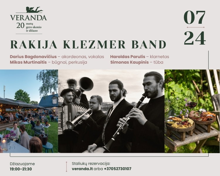 Vakarienė po atviru dangumi • RAKIJA KLEZMER BAND