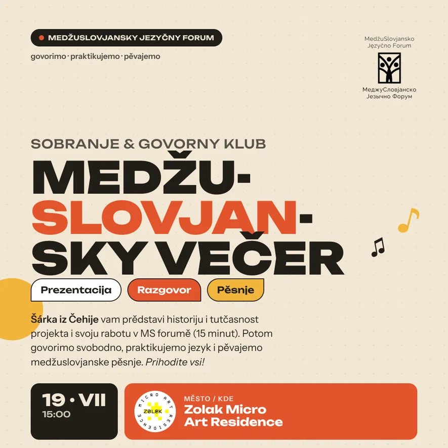 Medžuslovjansky večer: Šárka + govorny klub