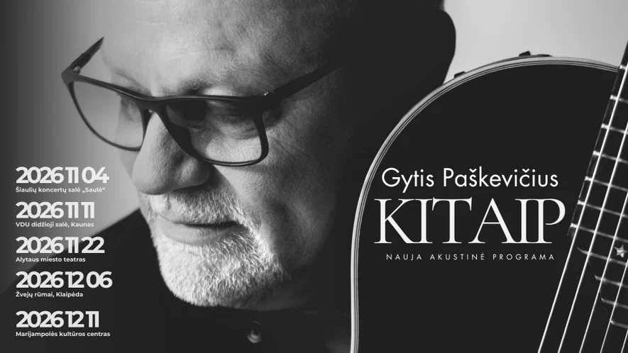 Gytis Paškevičius. Akustinis koncertas „Kitaip“ | Šiauliai