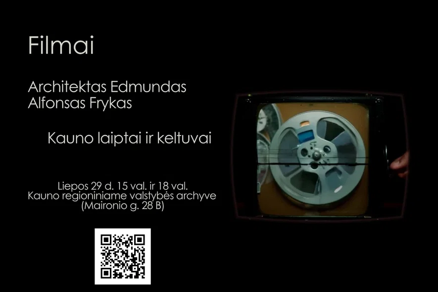 Filmų „Architektas Edmundas Alfonsas Frykas“ ir „Kauno laiptai ir keltuvai“ seansai archyve