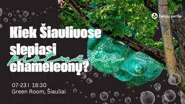 Komandinis protmūšis I Kiek chameleonų slepiasi Šiauliuose?