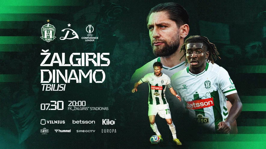 UEFA konferencijų lyga: „Žalgiris“ – „Dinamo Tbilisi“