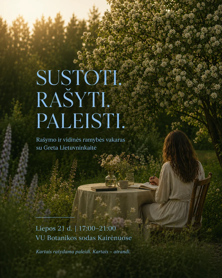 SUSTOTI. RAŠYTI. PALEISTI.