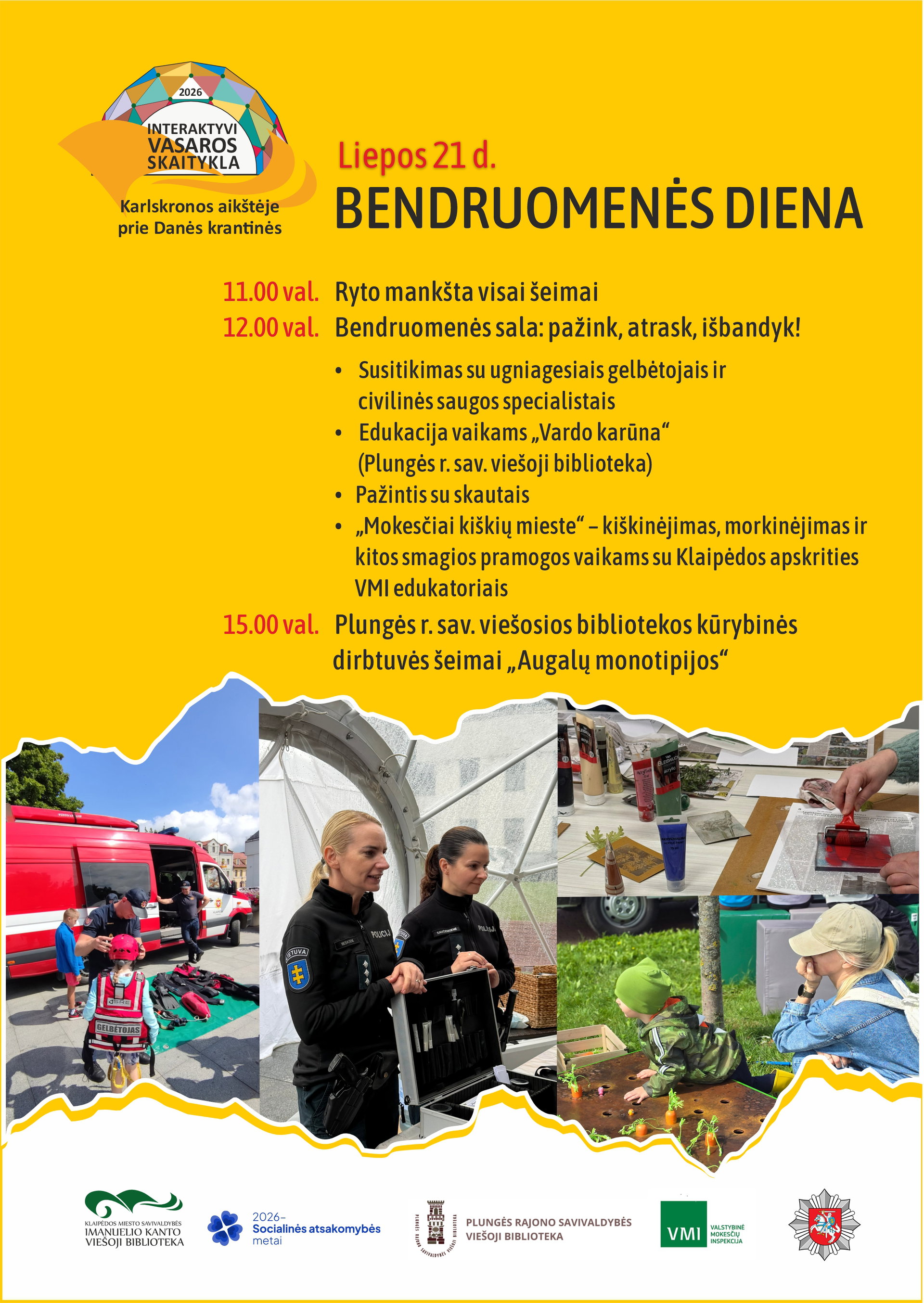 Interaktyvi vasaros skaitykla – liepos 21-oji – BENDRUOMENĖS DIENA