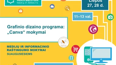 Nemokami grafinio dizaino mokymai suaugusiesiems